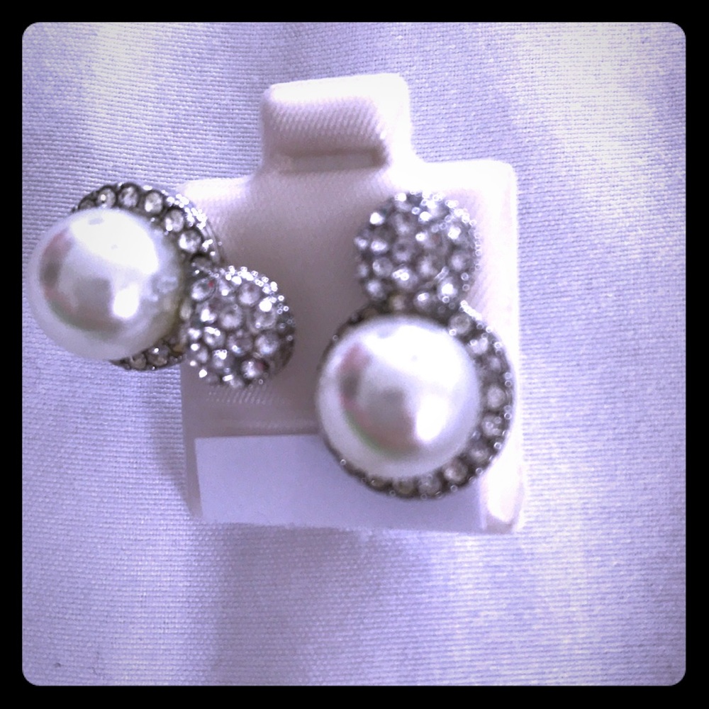 Pearl Diamond Earrings